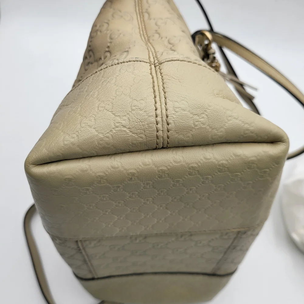GUCCI MEDIUM GUCCISSIMA BREE FOLD OVER TOP HANDLE TOTE SATCHEL,,Authentic.. - Picture 15 of 16